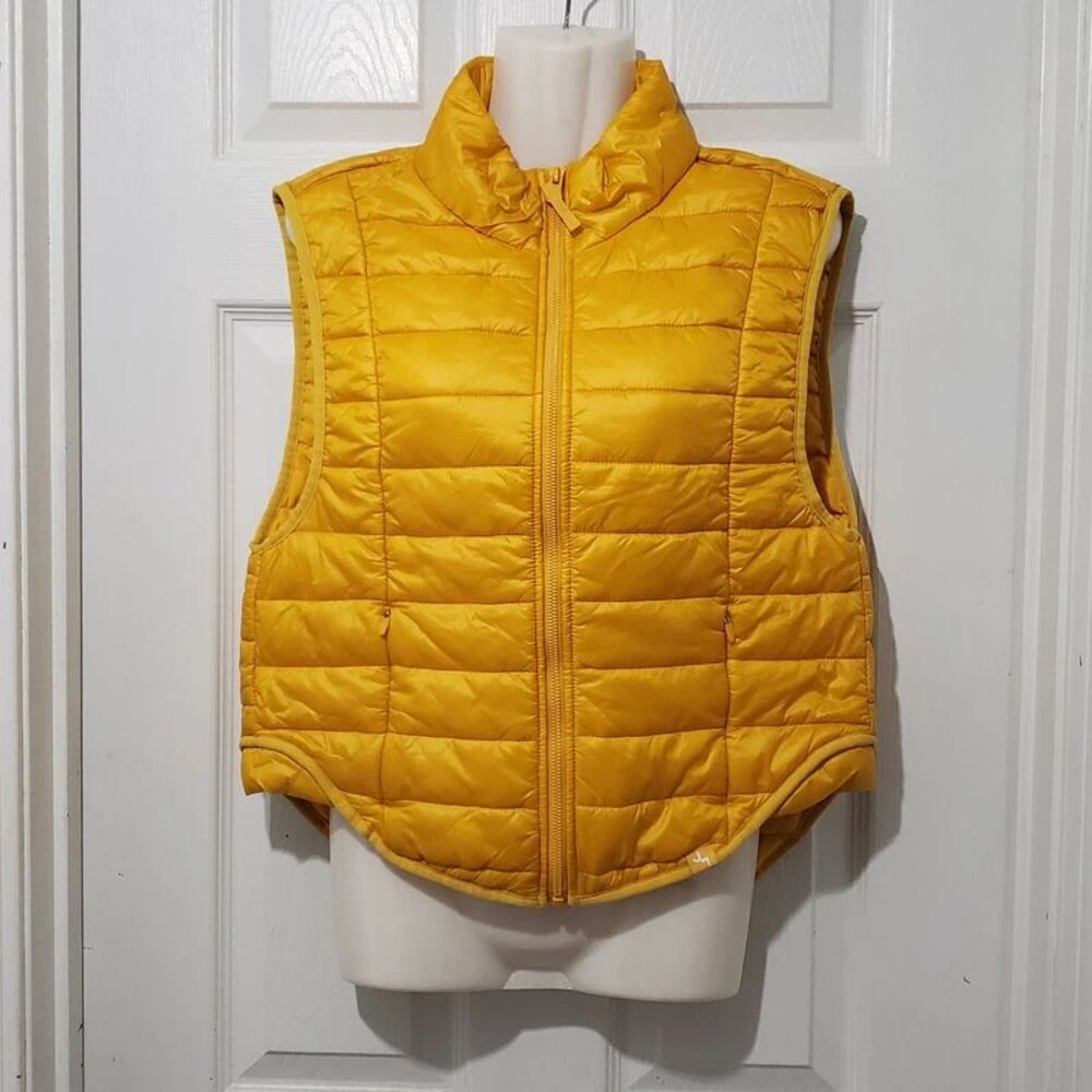 JoyLab | Lily Yellow Quilted Puffer Vest | Womens Medium